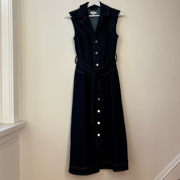 Adelyn Rae Navy Sleeveless Midi Dress - Picture 6 of 16